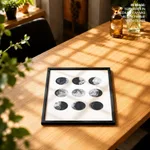 Moon phases wood wall art, Moon phase wood sign, Moon wooden sign, Moon phases wall decor,Rustic wood wall decor,Wood wall decor living room