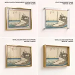 Fifty-Three Stations of the Tokaido Hoeido Edition “Kuwana (Shichiri Ferry Crossing) by Utagawa Hiroshige