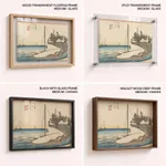Fifty-Three Stations of the Tokaido Hoeido Edition “Kuwana (Shichiri Ferry Crossing) by Utagawa Hiroshige