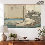 Fifty-Three Stations of the Tokaido Hoeido Edition “Kuwana (Shichiri Ferry Crossing) by Utagawa Hiroshige