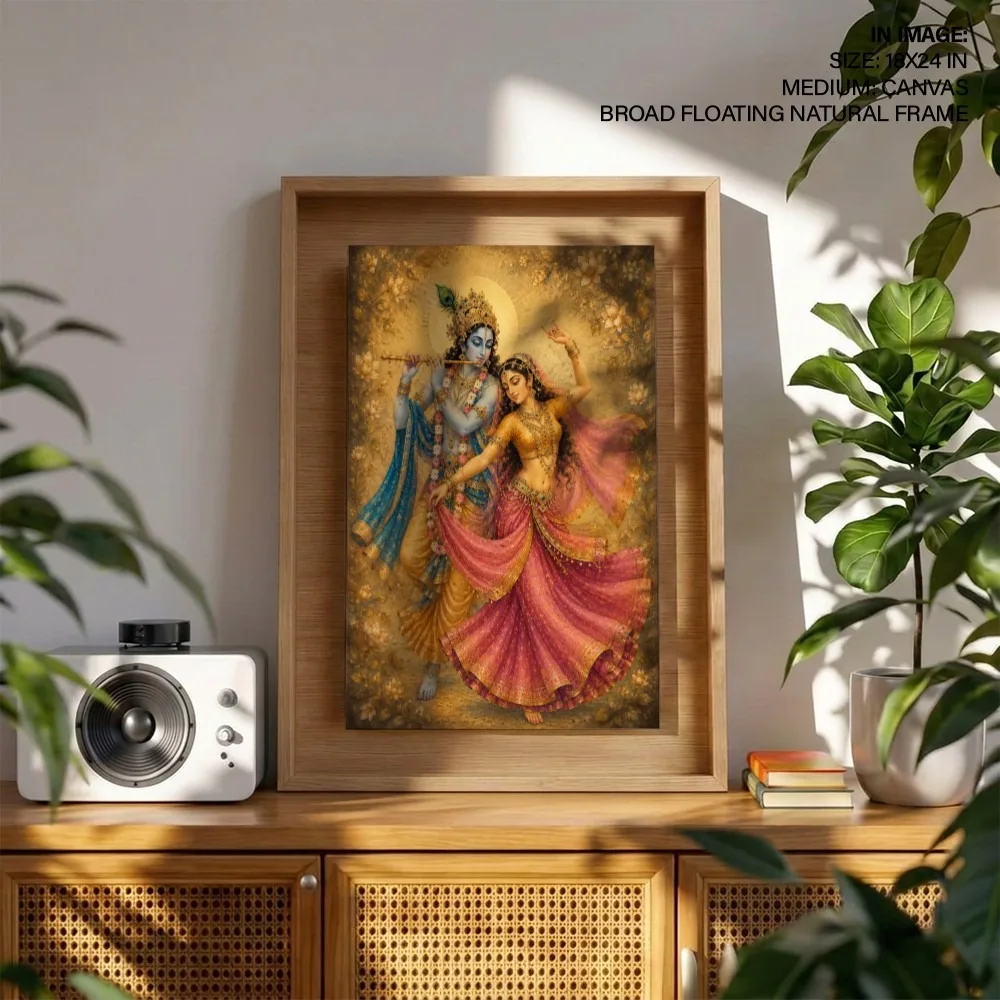 Divine Radha Krishna Dance – Vastu Home Decor, Southwest, For Love & Harmony