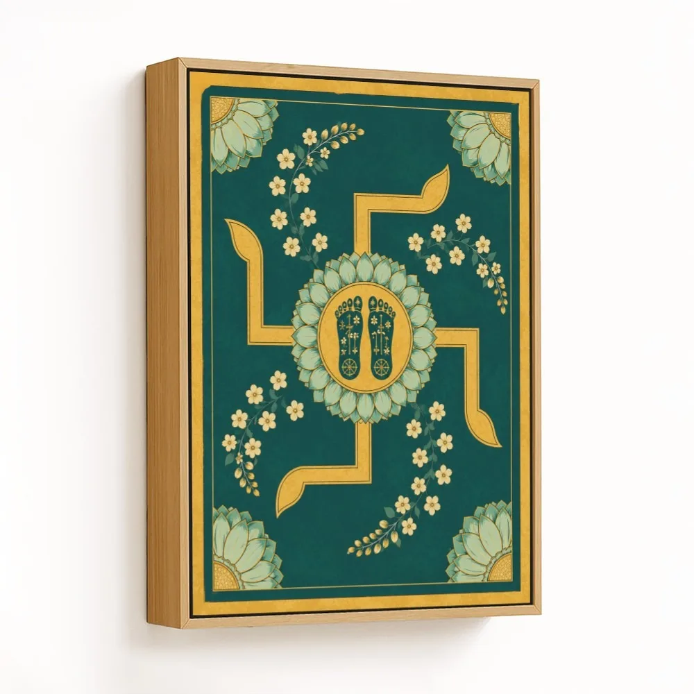 Auspicious Golden Swastika – Vastu Energy Home Decor, Northeast, For Spiritual Purity and Peace