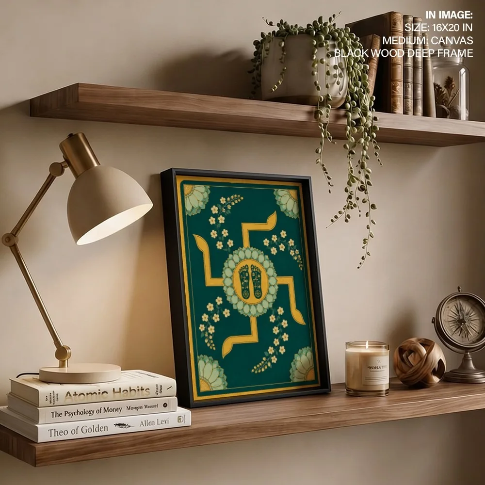 Auspicious Golden Swastika – Vastu Energy Home Decor, Northeast, For Spiritual Purity and Peace