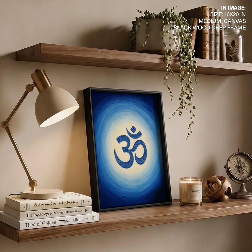 Serene Om Radiance – Vastu Shastra Art, Northeast, For Spiritual Purity and Peace"