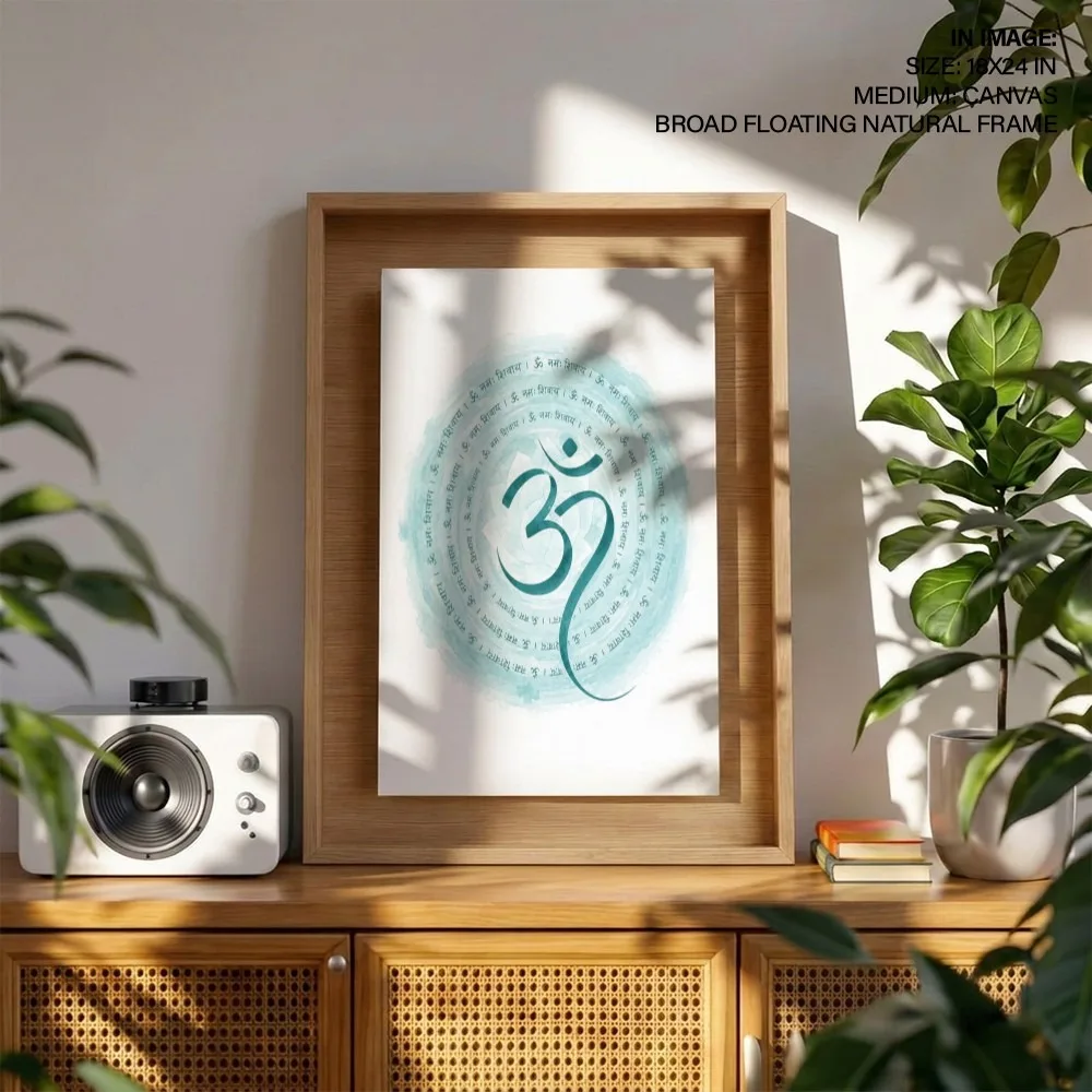 Ethereal Om Mantra – Vastu Energy Wall Art, Northeast, For Spiritual Purity and Peace