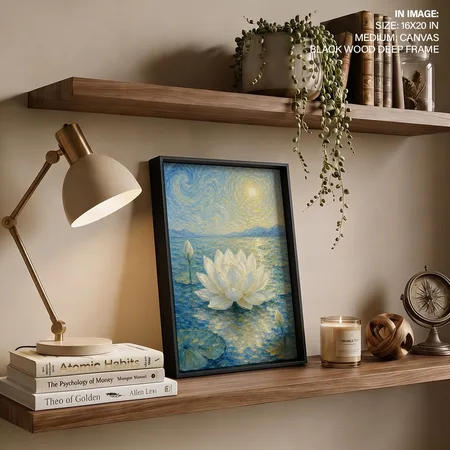 White Lotus Radiance – "Vastu Shastra Space Decor, Northeast, For Spiritual Awakening
