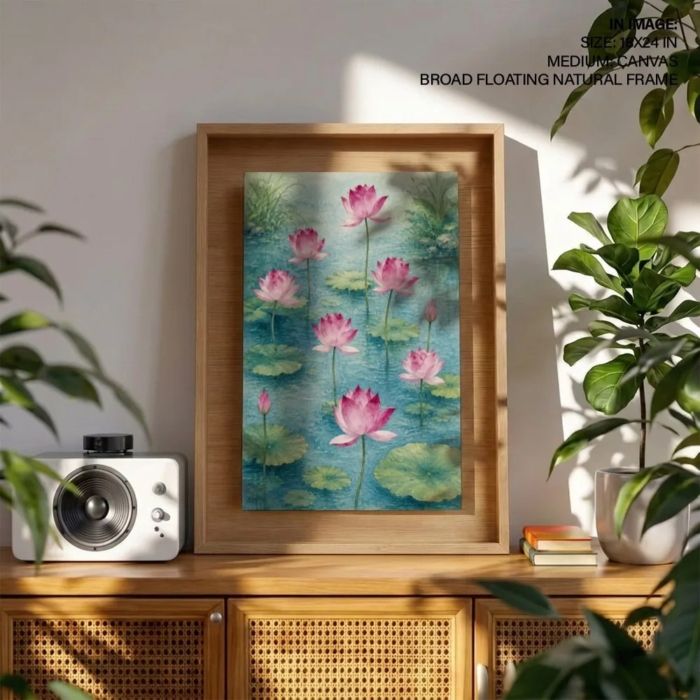 Serene Lotus Pond – Vastu Home Decor, Northeast, For Spiritual Awakening