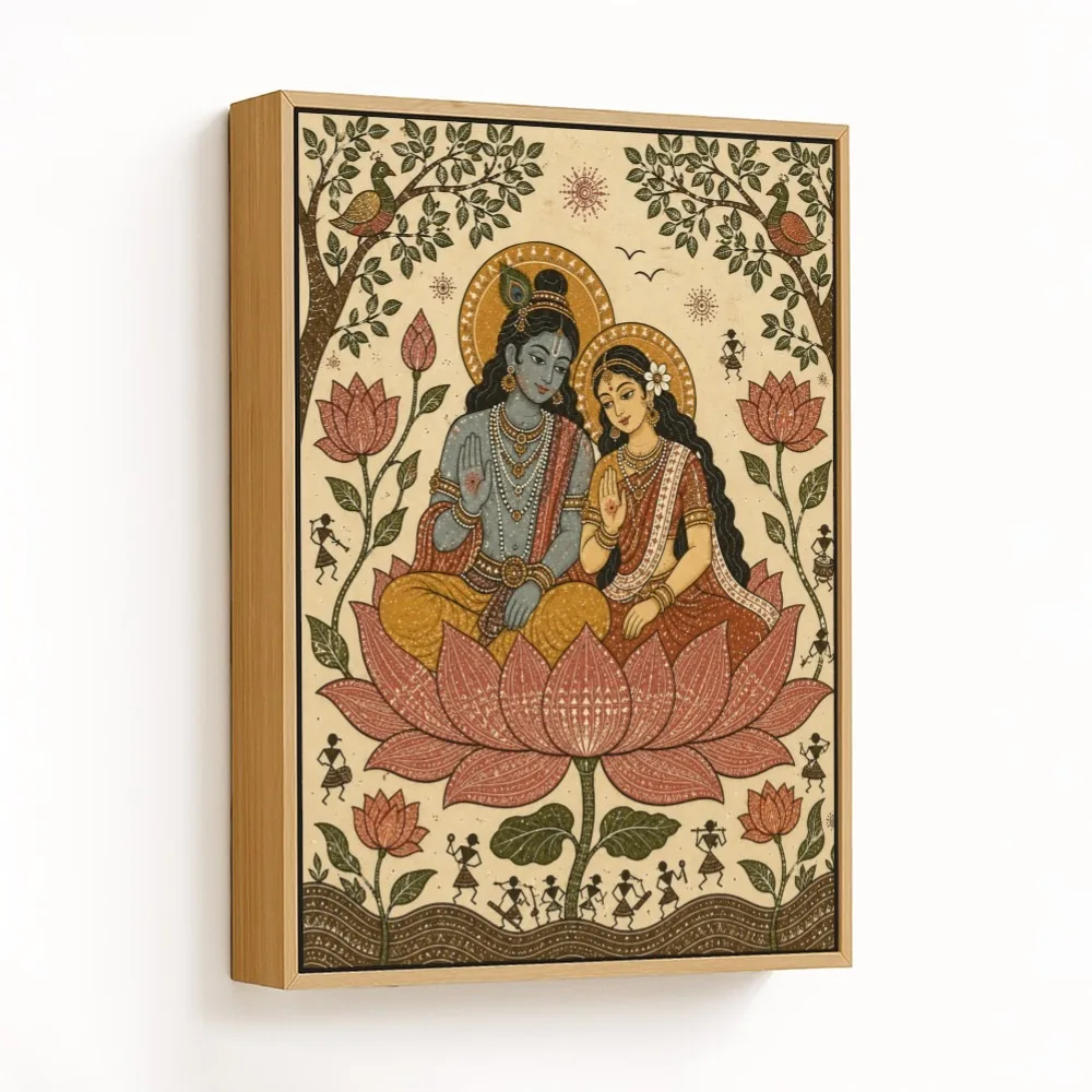 Serene Lotus Deities – Vastu Shastra Space Decor, Northeast, For Love & Harmony