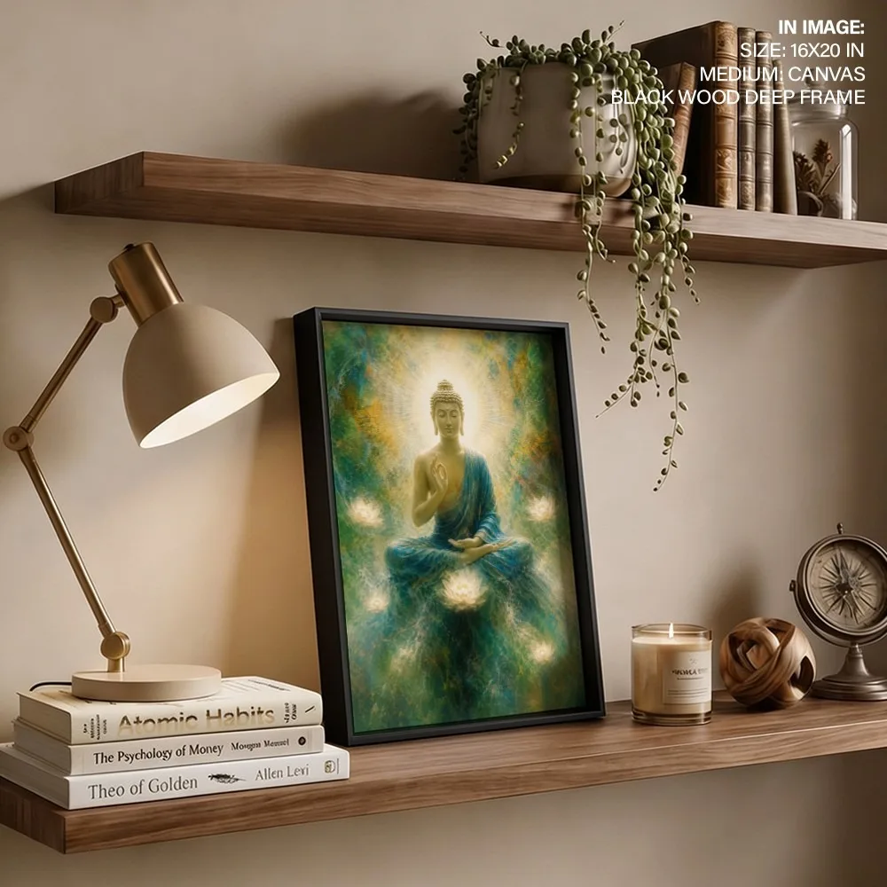 Enlightened Buddha – "Vastu Shastra Space Decor, Northeast, For Meditation & Spirituality
