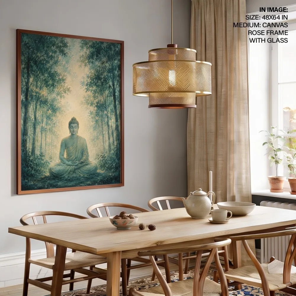 Serene Forest Buddha – Vastu Shastra Art, Northeast, For Meditation & Spirituality"
