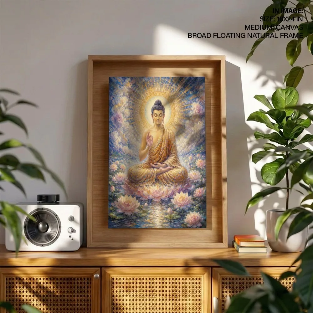 Serene Lotus Buddha – Vastu Energy Home Decor, Northeast, For Meditation & Spirituality