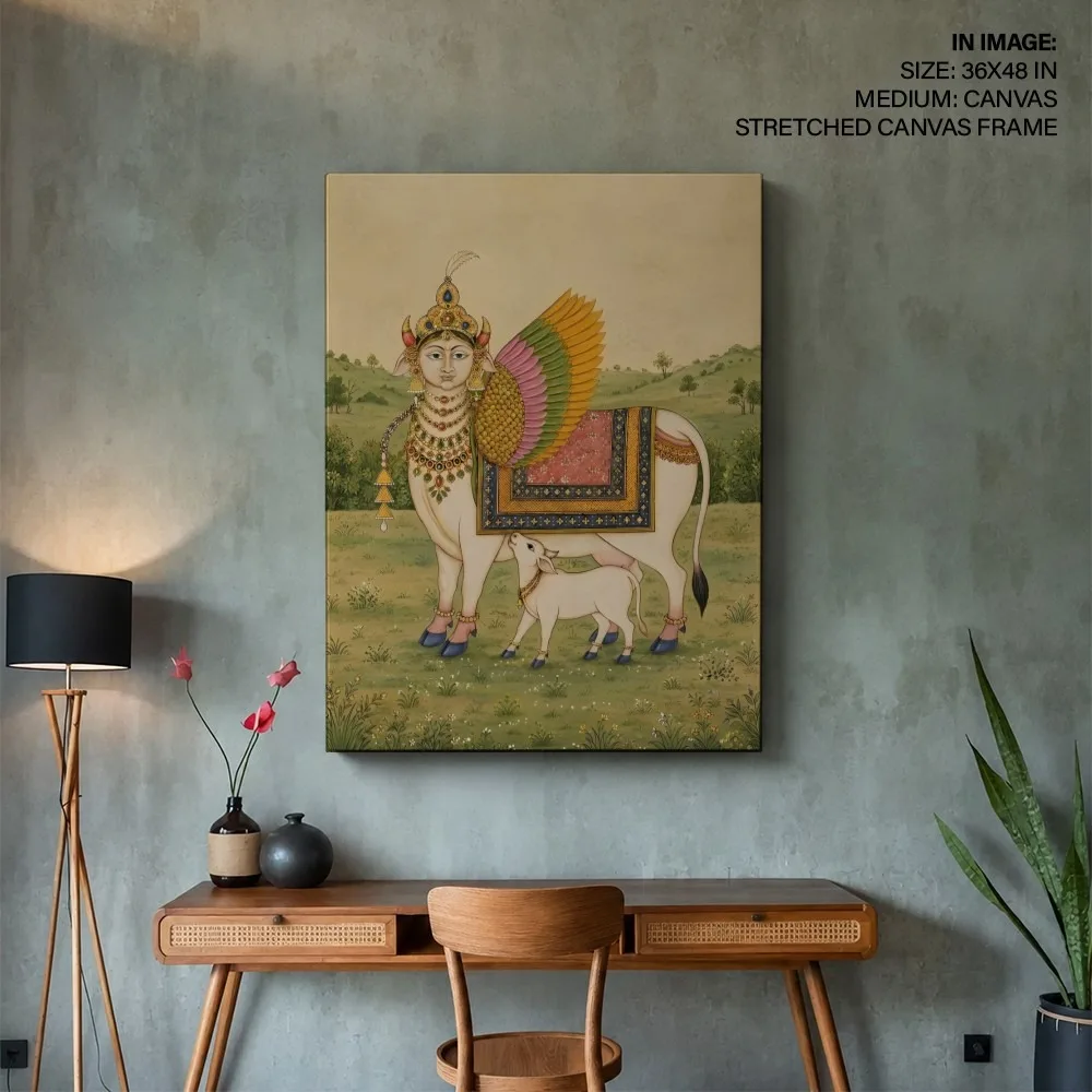 Serene Kamadhenu Calf – Vastu Energy Home Decor, Northeast, For Peace & Prosperity
