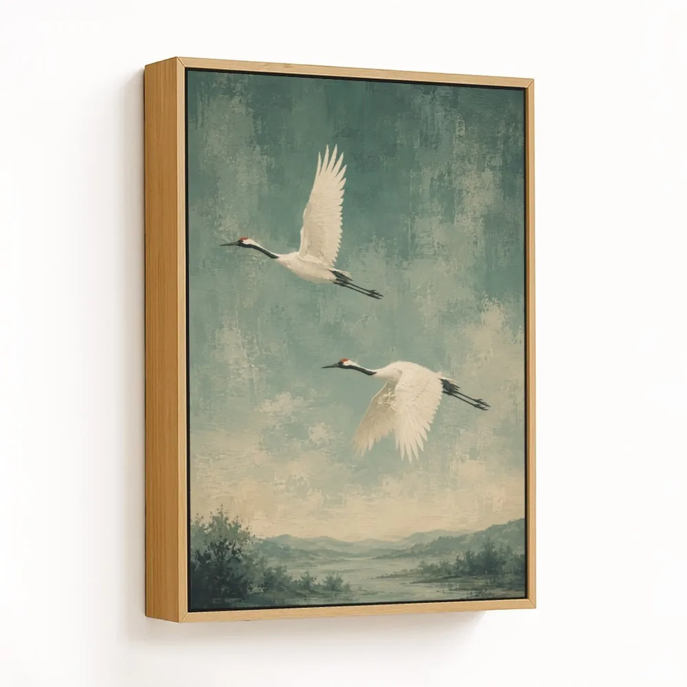 Tranquil Cranes Soaring – Vastu Home Decor, Northwest, For New Opportunities and Personal Growth