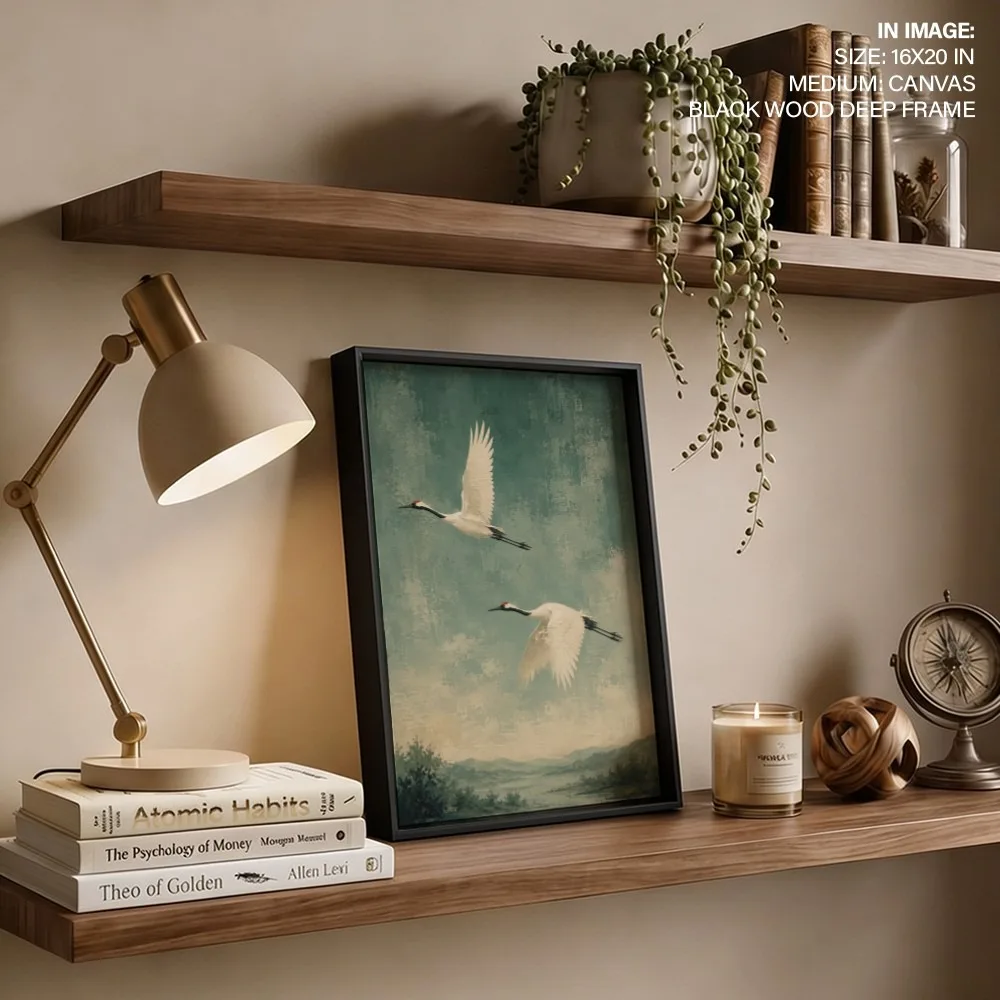 Tranquil Cranes Soaring – Vastu Home Decor, Northwest, For New Opportunities and Personal Growth