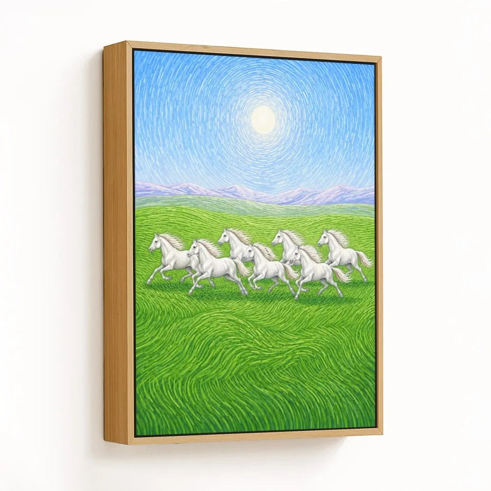 Radiant Galloping Horses – "Vastu Shastra Space Decor, Northwest, For Boosts Business and Financial Support