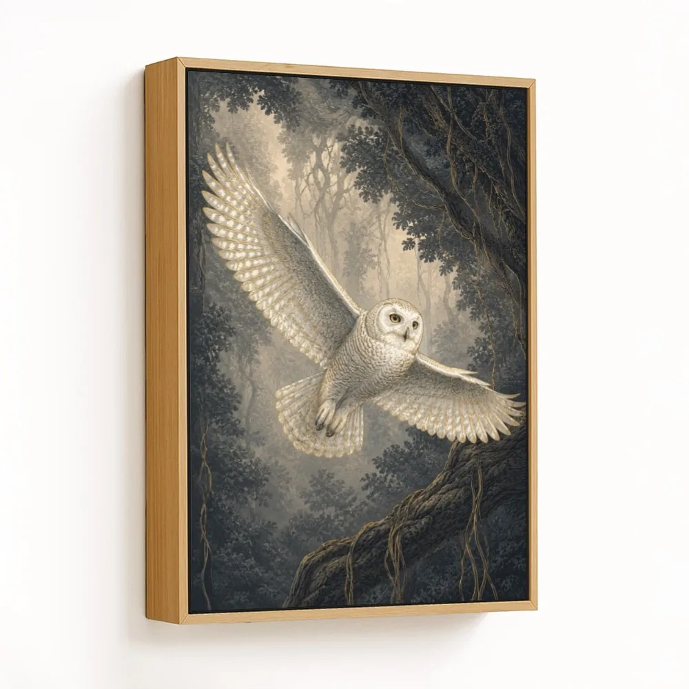 Golden White Owl