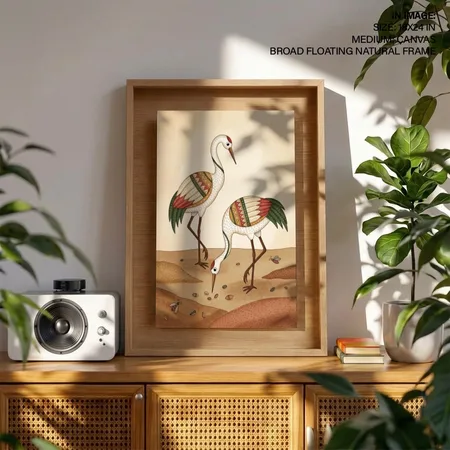 Folk Cranes Art