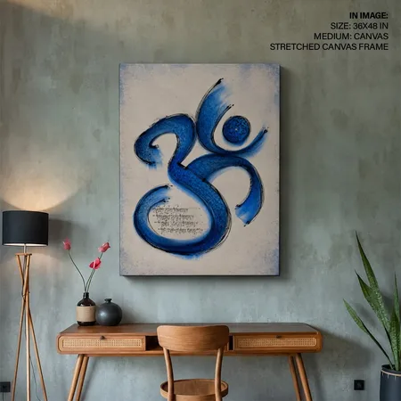 Spiritual Om Blue