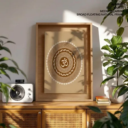 Earthy Om Mandala