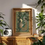 Kalamkari Peacock Vastu Painting
