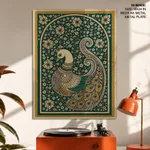 Kalamkari Peacock Vastu Painting
