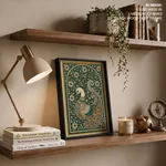 Kalamkari Peacock Vastu Painting