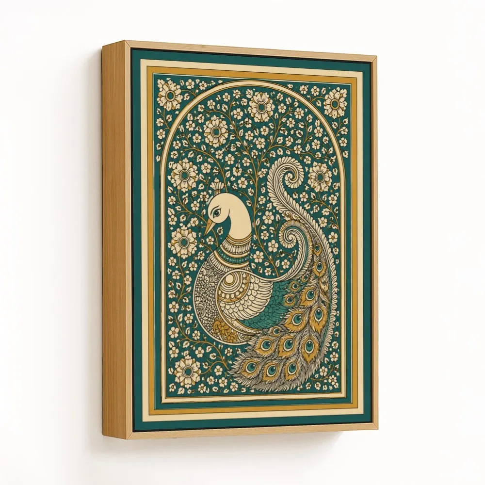 Kalamkari Peacock – Vastu Energy Wall Decor, Southeast, For Passion and Vitality