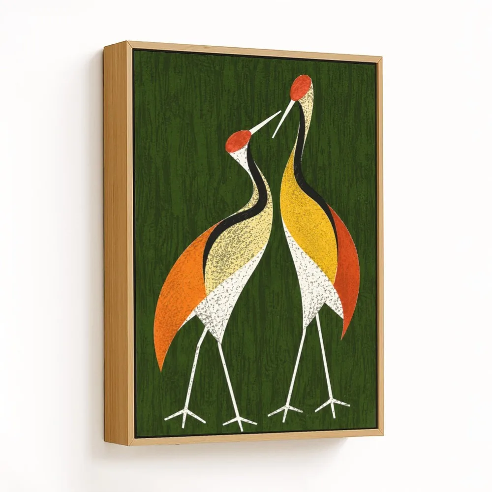 Oriental Two Cranes Facing – Vastu Home Decor, Southwest, For Fidelity and Harmony