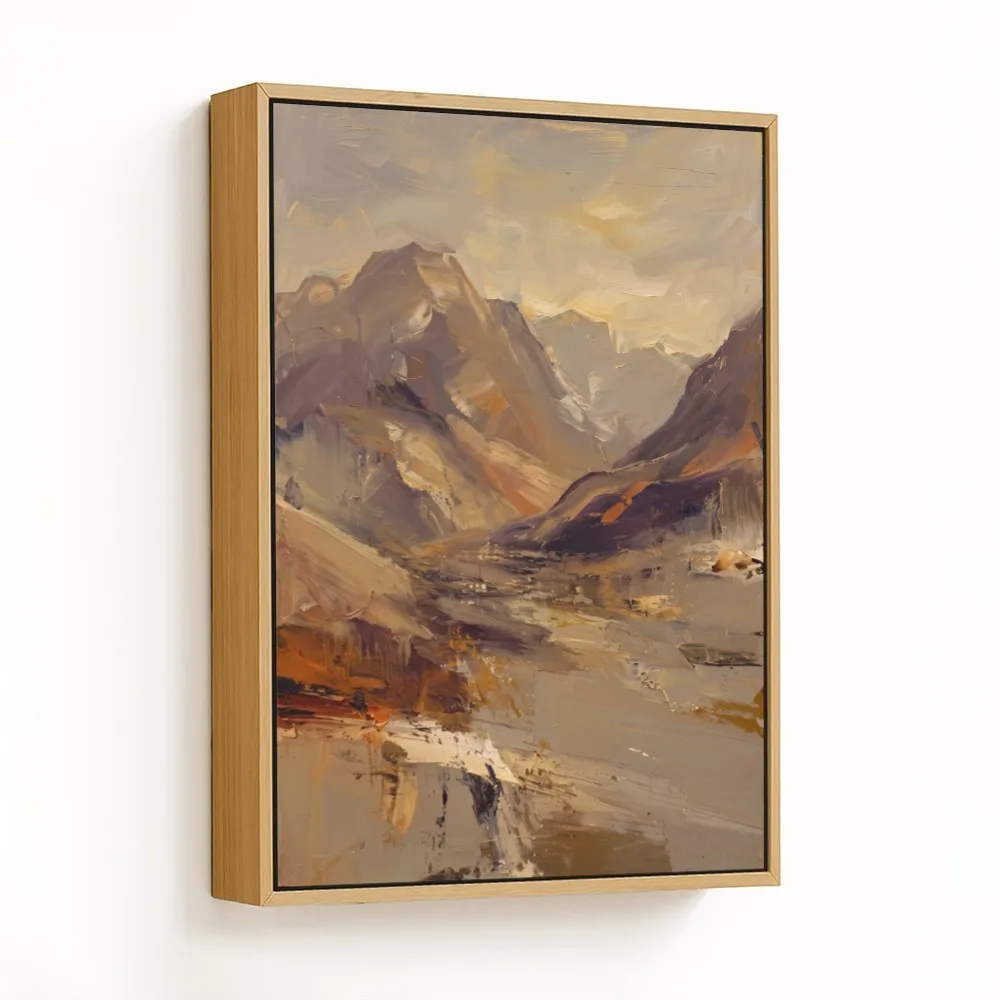 Impressionism Mountain Landscape – Vastu Energy Wall Art, Southwest, For Stability and Support