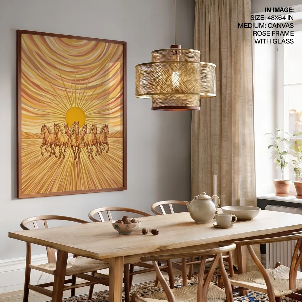 Surya Asht Ashwa – Vastu Shastra Art, South, For Fame and Power