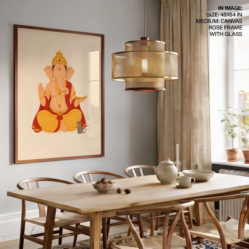 Shri Ganesh Ashirwad Modak – Indian Divine Wall Art