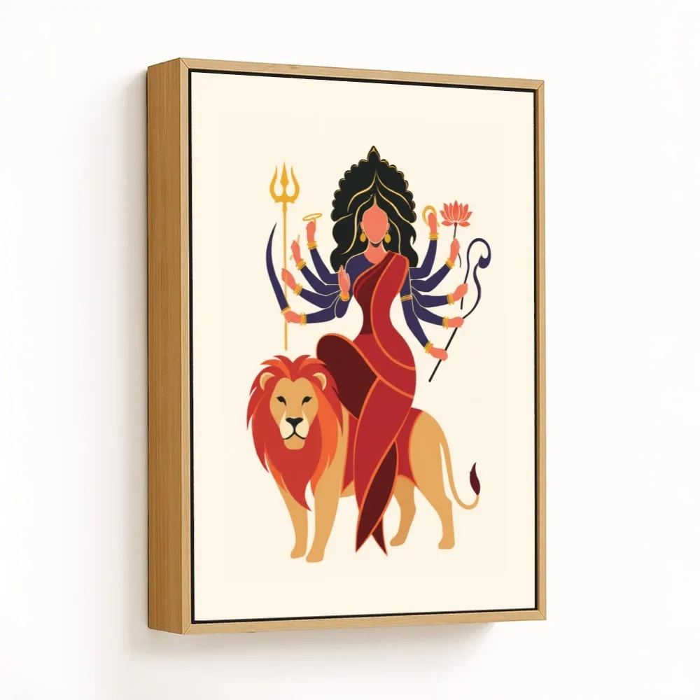 Maa Durga Simhavahini – Indian Divine Wall Art