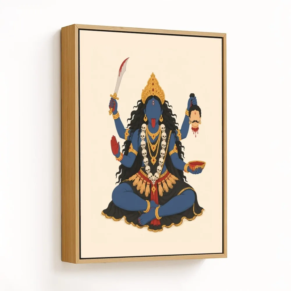 Maa Kali Ugra Roop – Indian Divine Wall Art