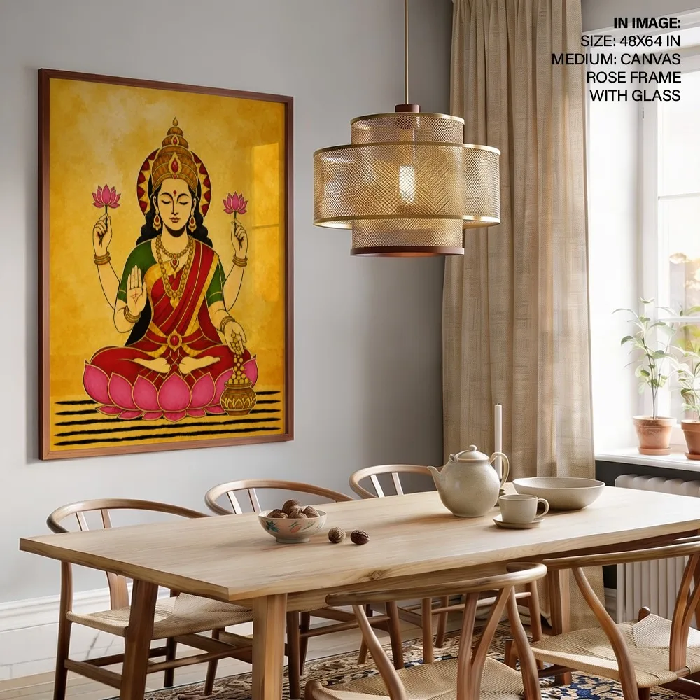 Maa Lakshmi Dhan Varsha – Indian Divine Wall Art