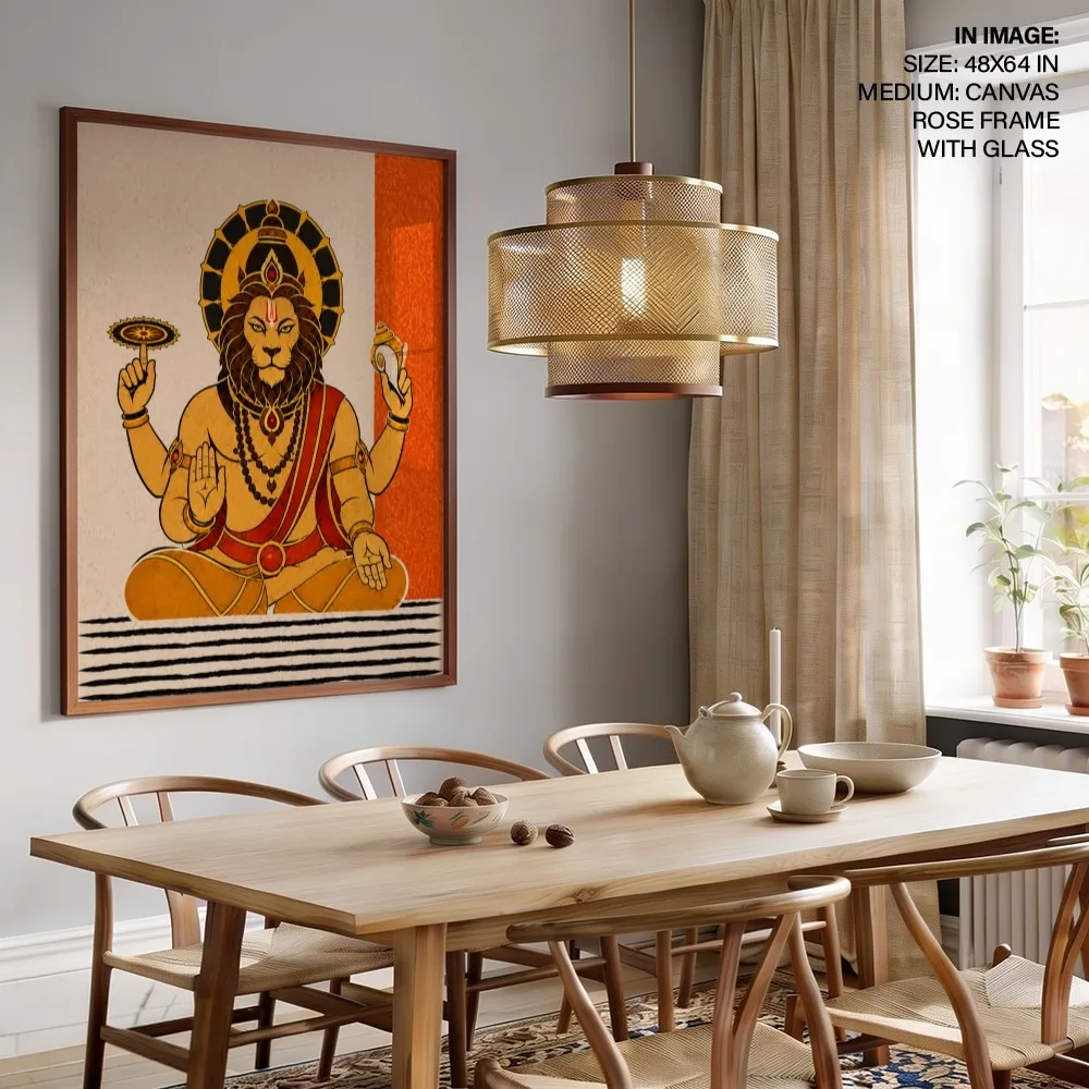Shri Narasimha Ashirwad – Indian Divine Wall Art