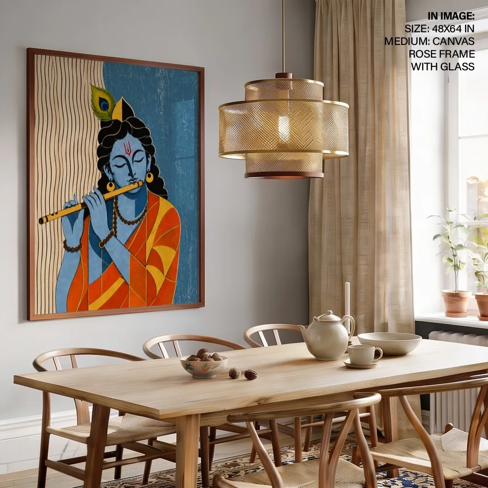 Shri Krishna Bansuri – Indian Divine Wall Art