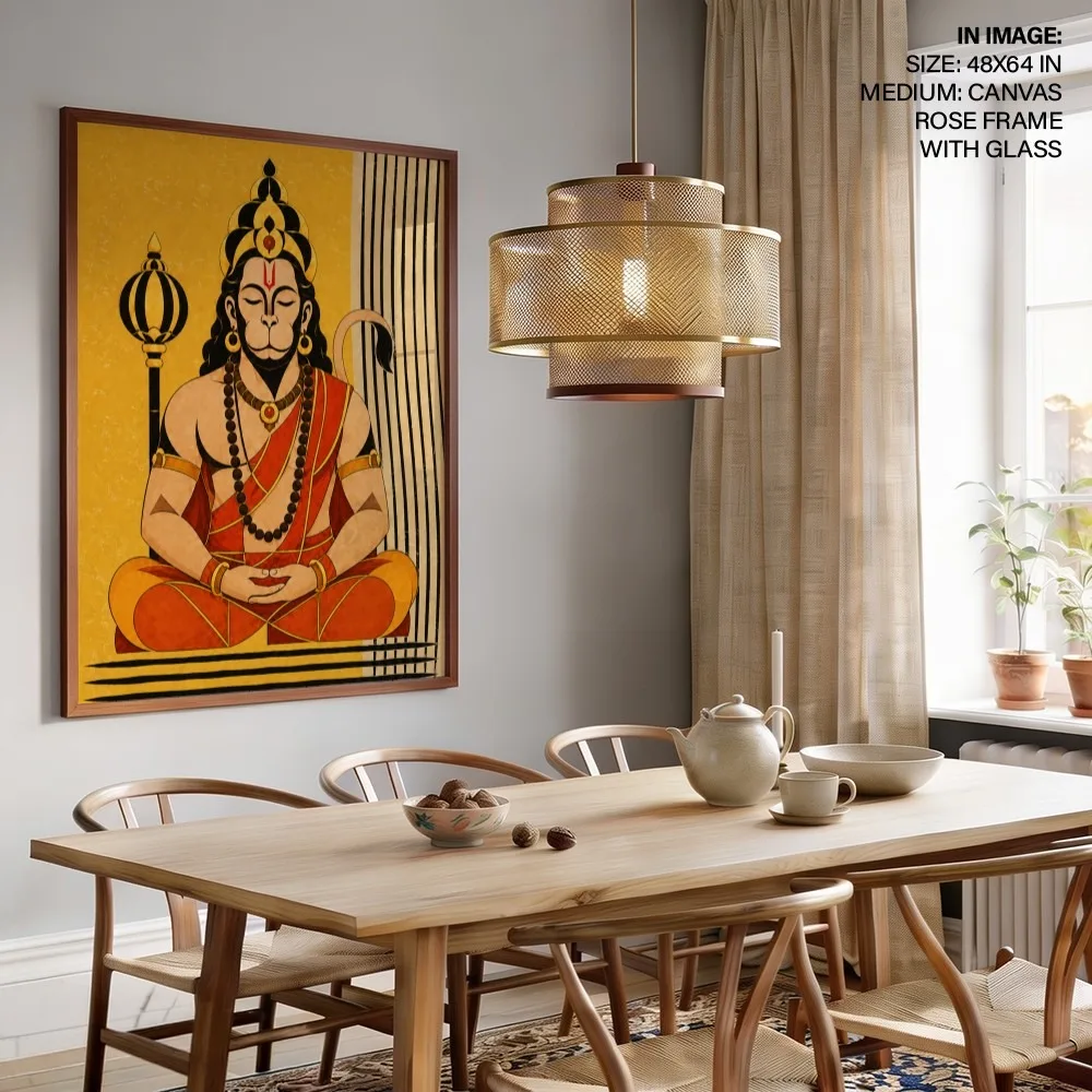 Shri Hanuman Dhyan – Indian Divine Wall Art