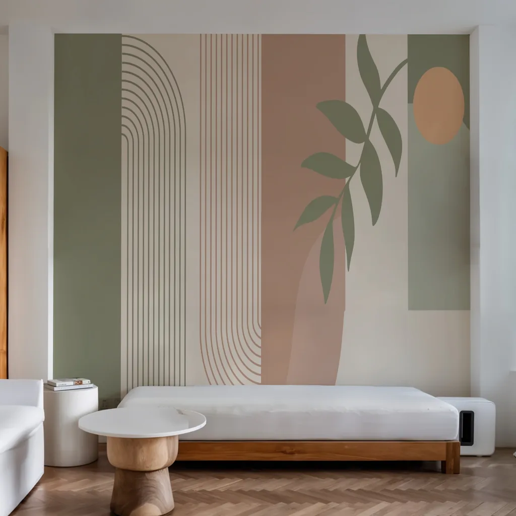 Abstract Geometric Botanical Shapes