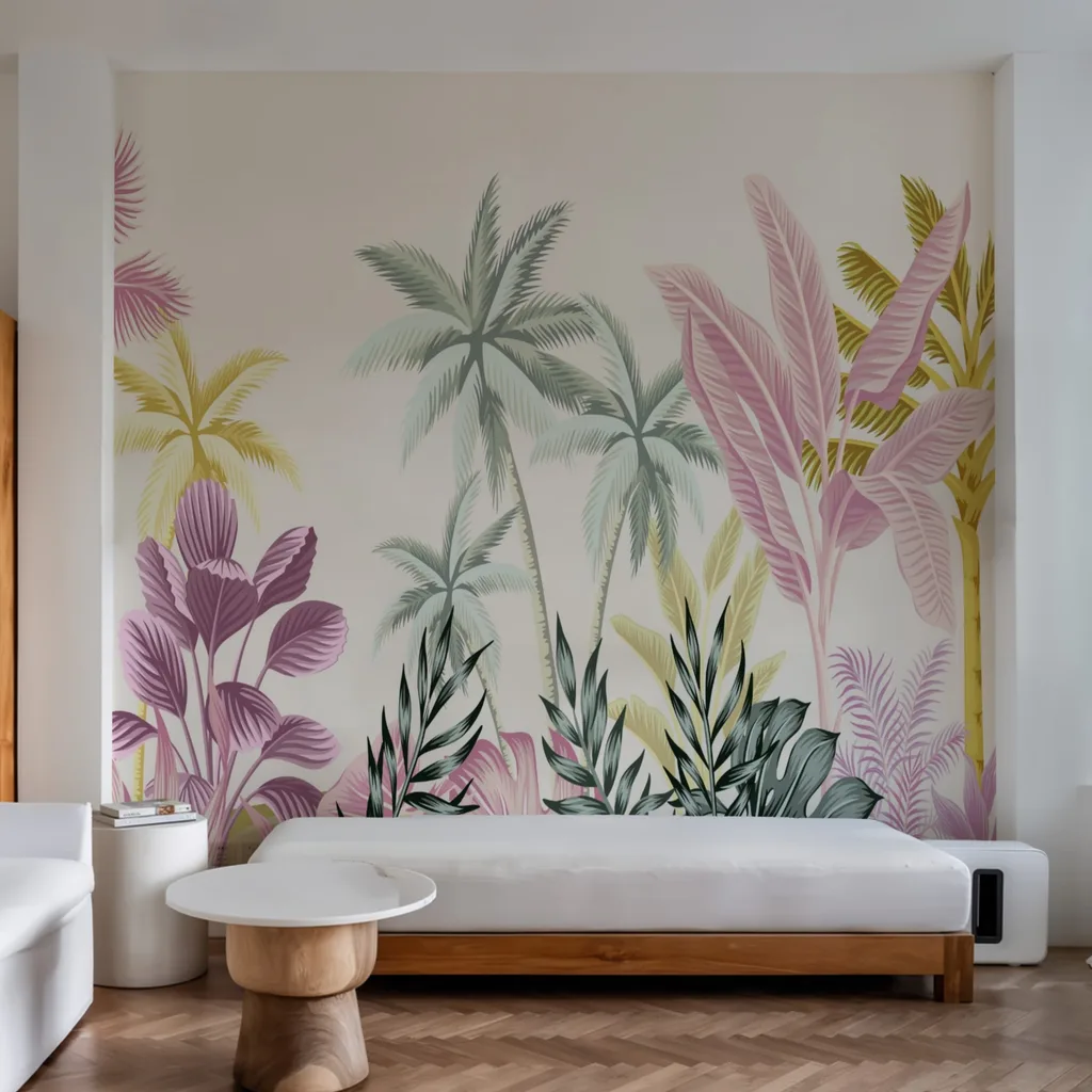 Tropical Palm Leaves Illustration
