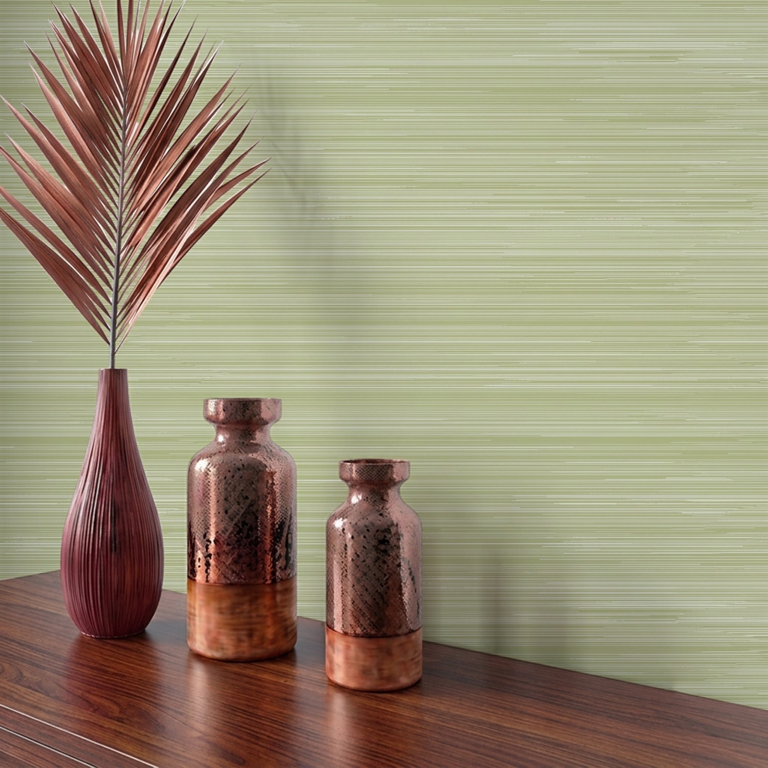 Abstract Horizontal Lines Green