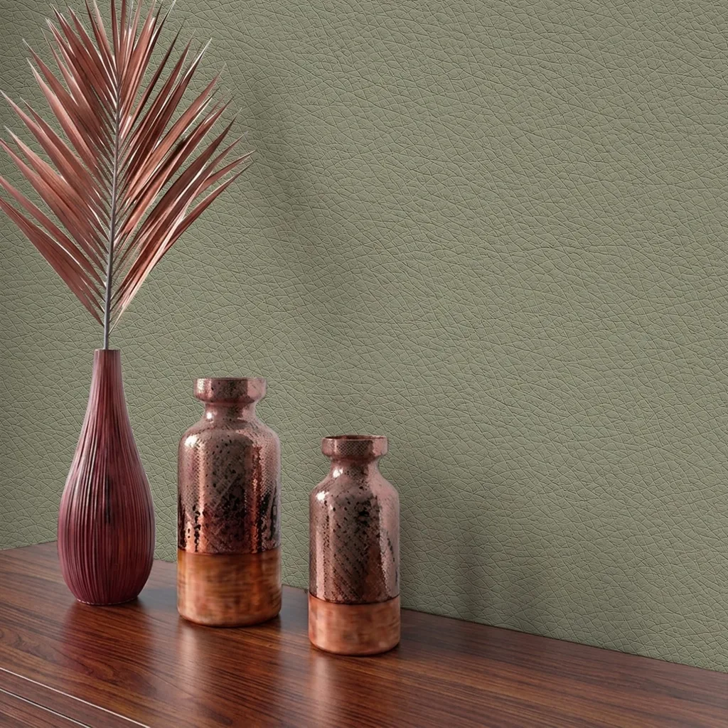 Abstract Greenish-gray Leather
