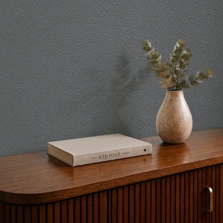 Minimalist Gray Leather Texture