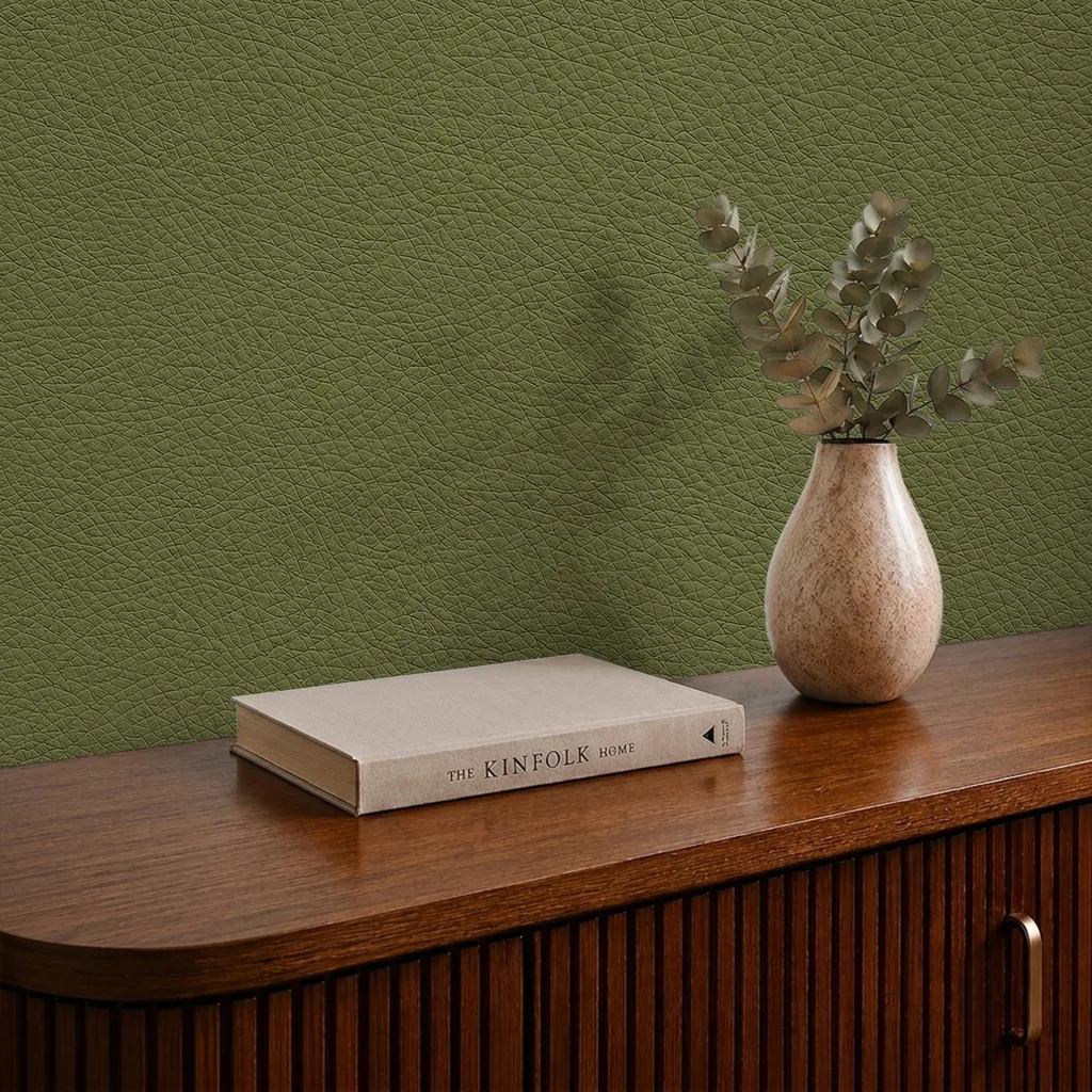 Textured Olive Green Surface