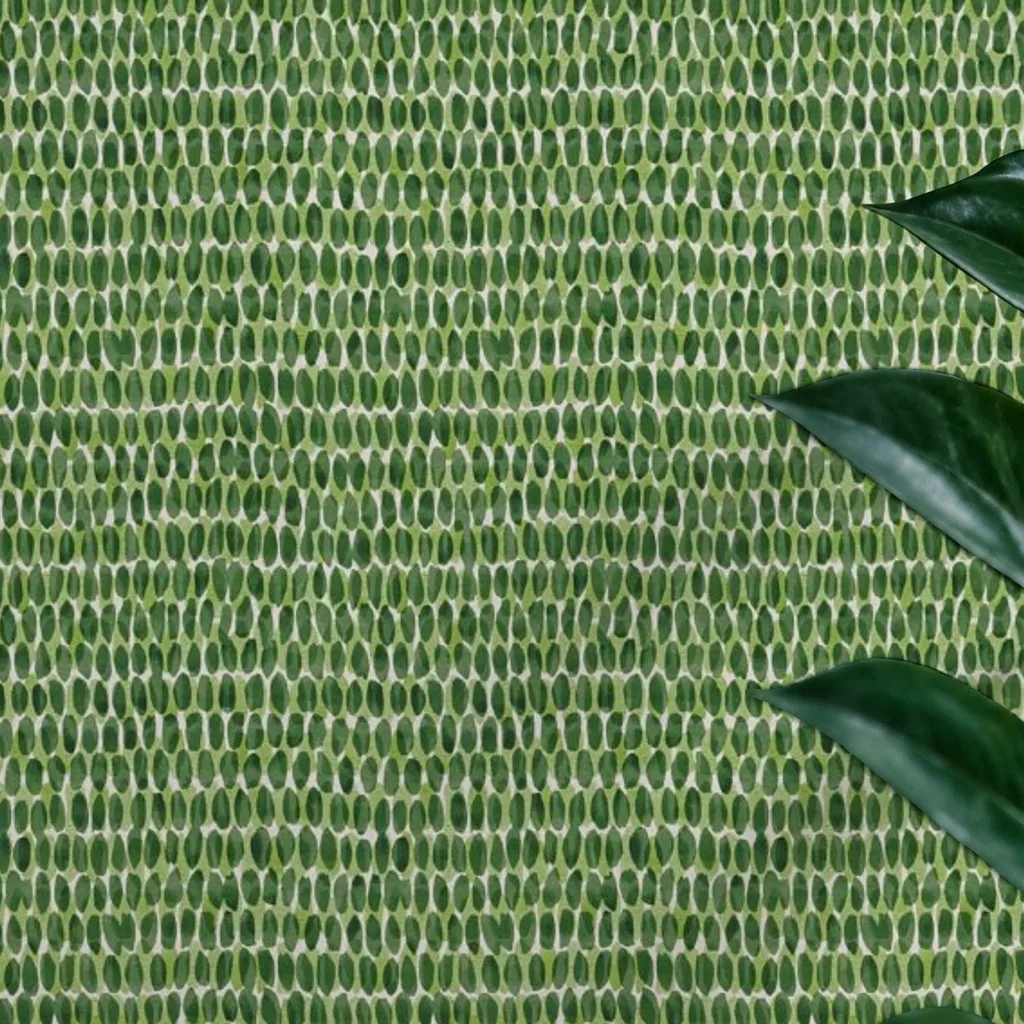 Abstract Green Leaf Pattern