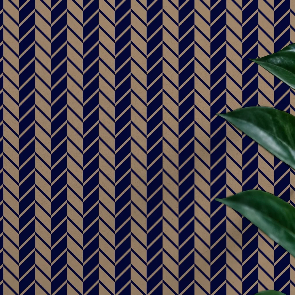 Geometric Chevron Pattern