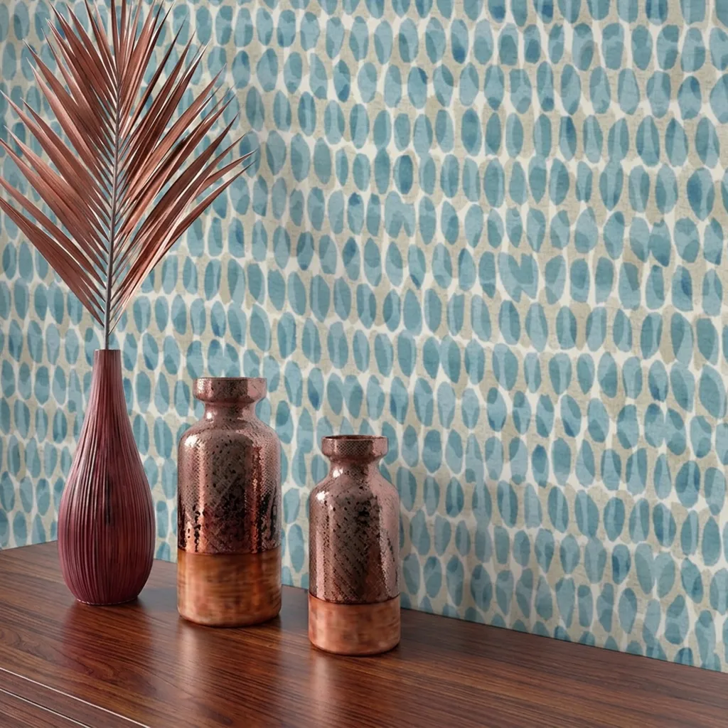 Abstract Blue Oval Pattern