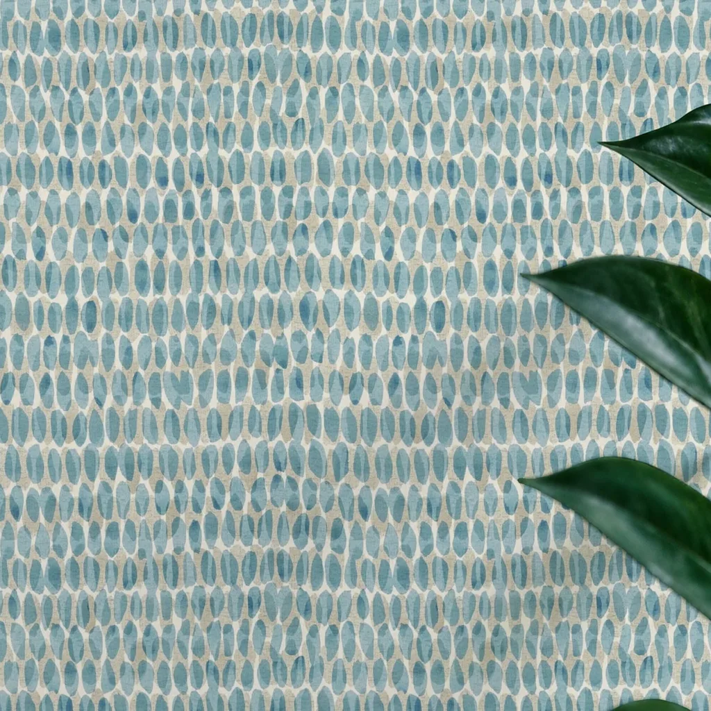 Abstract Blue Oval Pattern