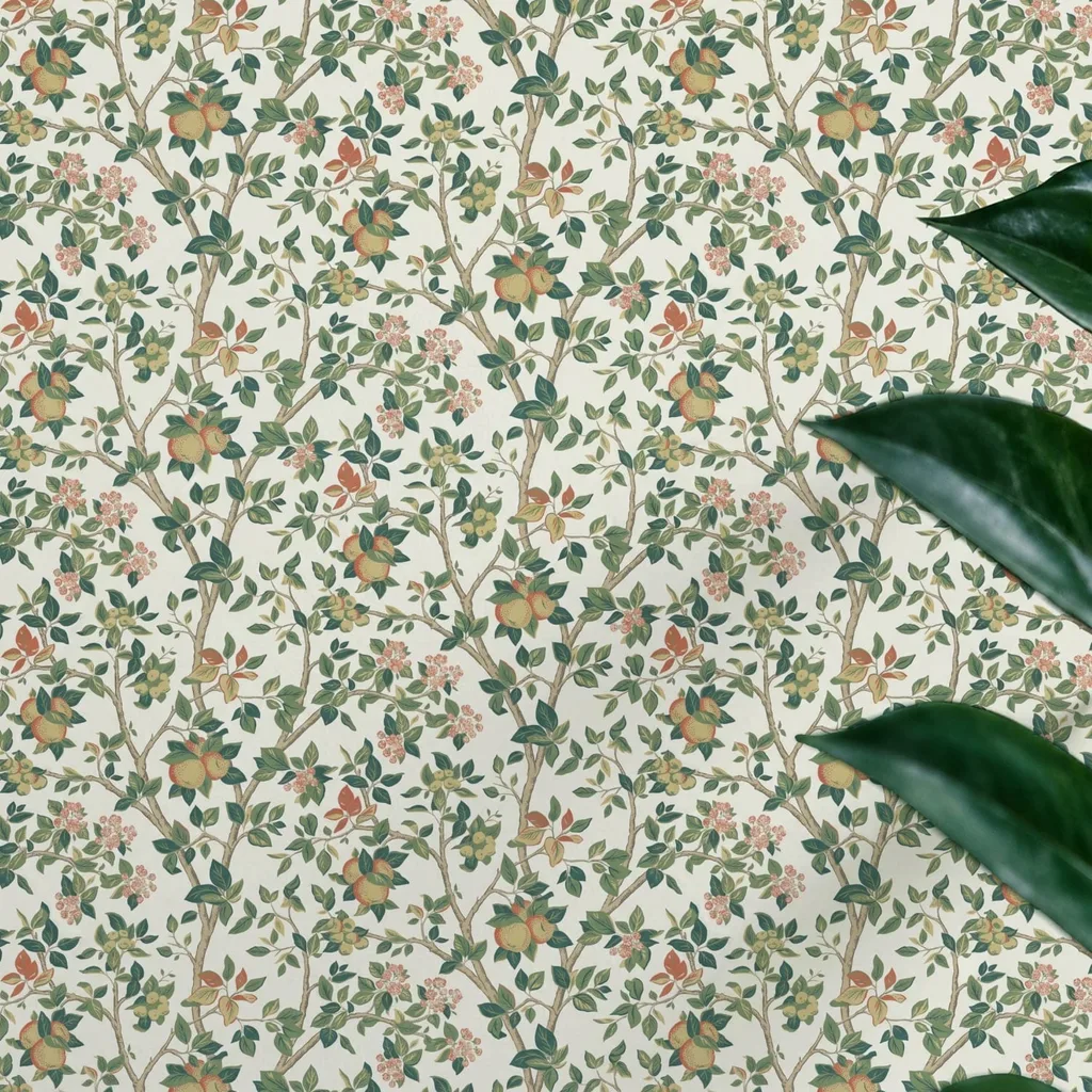 Botanical Apple Tree Pattern