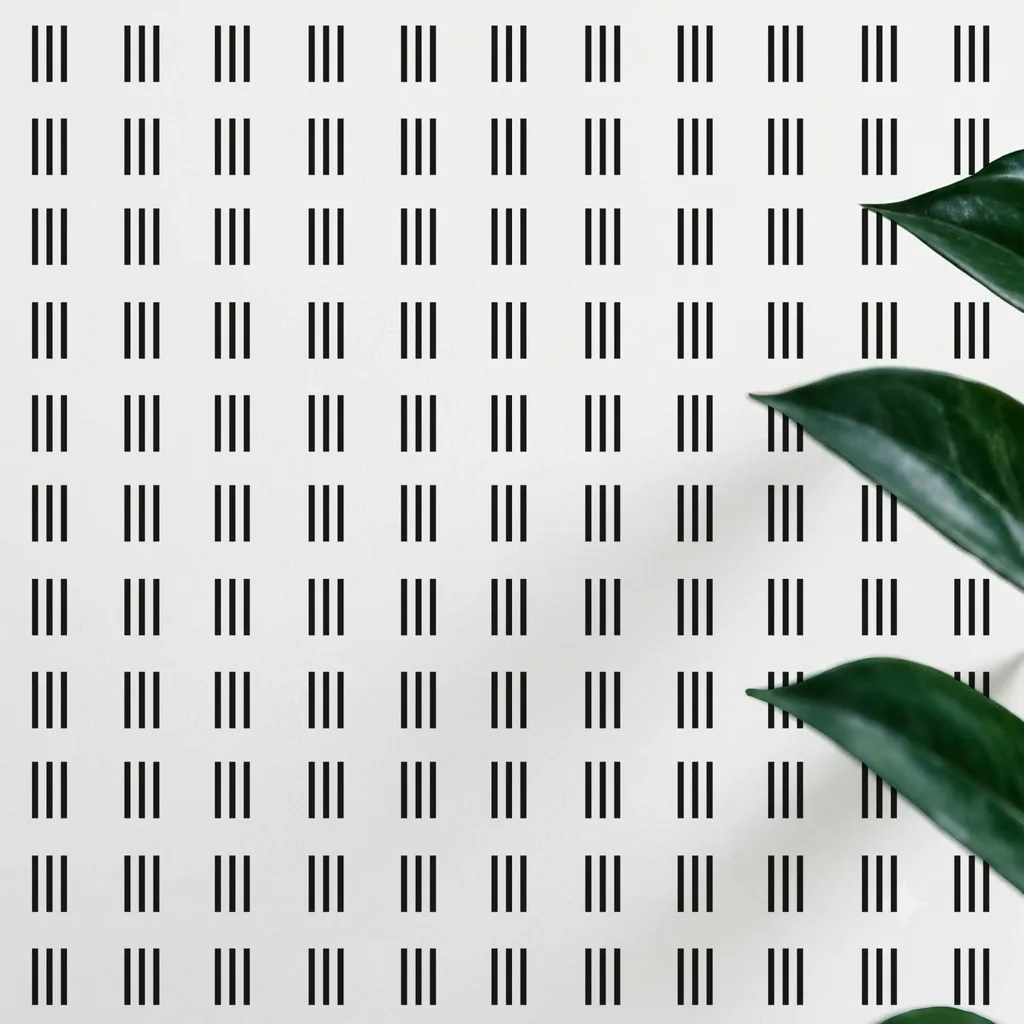 Minimalist Three Vertical Lines