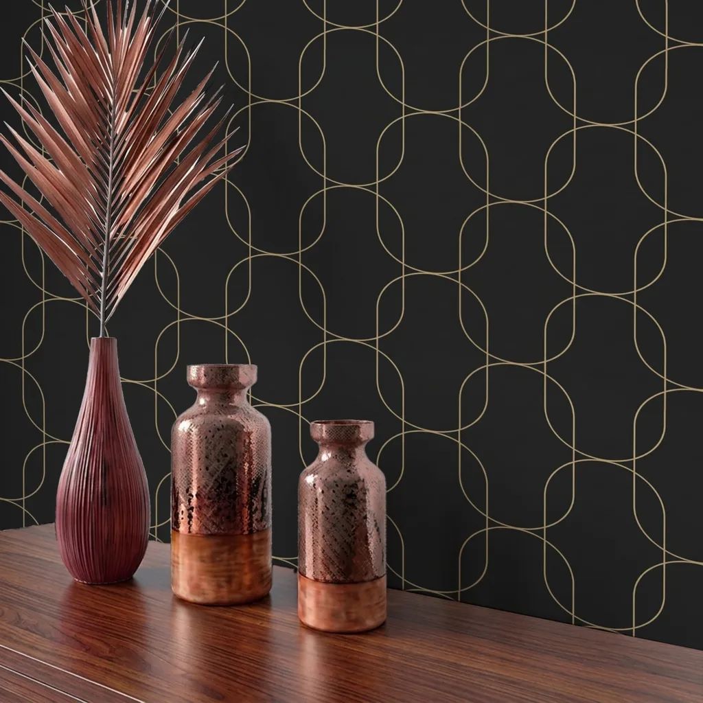 Geometric Interconnected Line Pattern